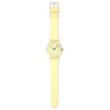 Montre SWATCH essentials mixte bracelet plastique jaune - vue VD1