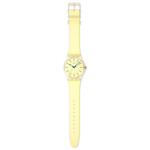 Montre SWATCH essentials mixte bracelet plastique jaune - vue D1