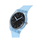 Montre SWATCH essentials mixte bracelet plastique bleu - vue 2