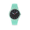 Montre SWATCH essentials mixte bracelet plastique turquoise - vue V1