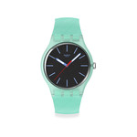 Montre SWATCH essentials mixte bracelet plastique turquoise - vue 1