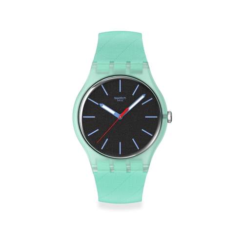 Montre SWATCH essentials mixte bracelet plastique turquoise