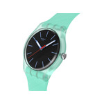 Montre SWATCH essentials mixte bracelet plastique turquoise - vue 2