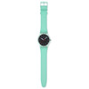 Montre SWATCH essentials mixte bracelet plastique turquoise - vue VD1