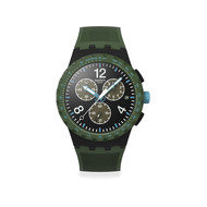 Montre SWATCH essentials mixte bracelet plastique vert