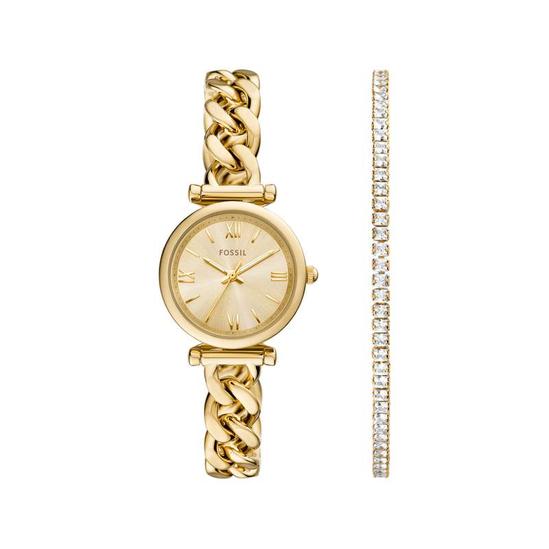 Montre FOSSIL carlie mini femme bracelet acier inoxydable doré - vue 1