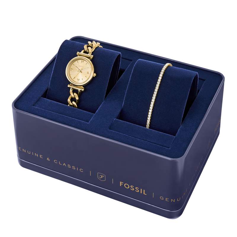 Montre FOSSIL carlie mini femme bracelet acier inoxydable doré - vue D2