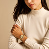 Montre FOSSIL carlie mini femme bracelet acier inoxydable doré - vue Vporté 1