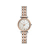 Montre FOSSIL carlie mini femme bracelet acier inoxydable bicolore - vue V1