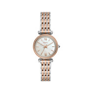 Montre FOSSIL carlie mini femme bracelet acier inoxydable bicolore