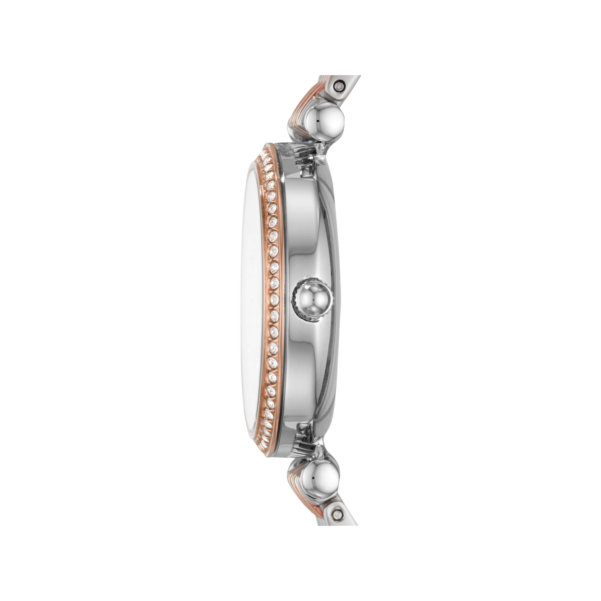 Montre FOSSIL carlie mini femme bracelet acier inoxydable bicolore - vue 2
