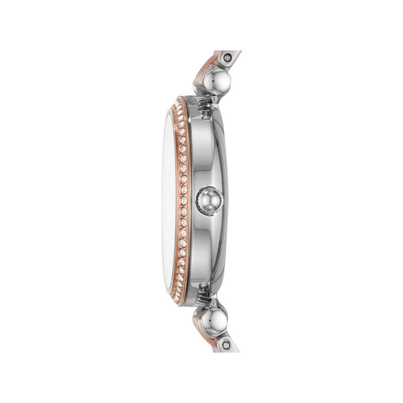 Montre FOSSIL carlie mini femme bracelet acier inoxydable bicolore - vue 2