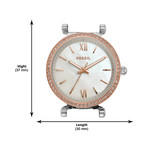 Montre FOSSIL carlie mini femme bracelet acier inoxydable bicolore - vue D5