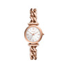 Montre FOSSIL carlie mini femme bracelet acier inoxydable doré rose - vue V1