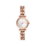 Montre FOSSIL carlie mini femme bracelet acier inoxydable doré rose - vue 1