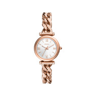 Montre FOSSIL carlie mini femme bracelet acier inoxydable doré rose