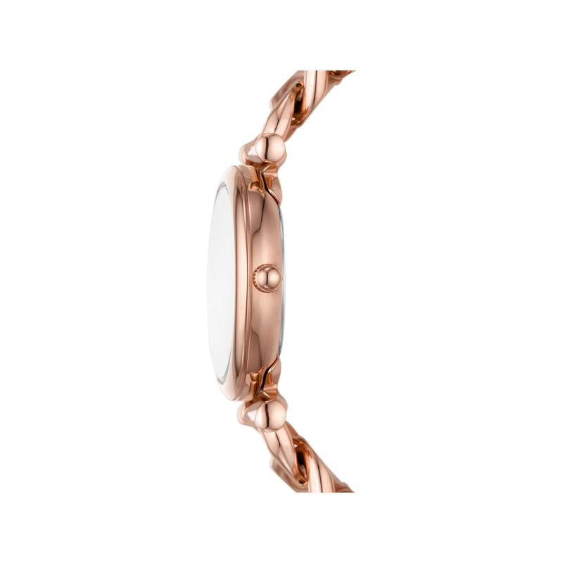 Montre FOSSIL carlie mini femme bracelet acier inoxydable doré rose - vue 2