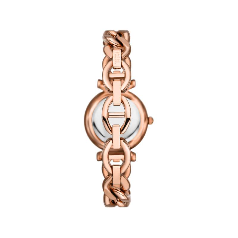 Montre FOSSIL carlie mini femme bracelet acier inoxydable doré rose - vue 3