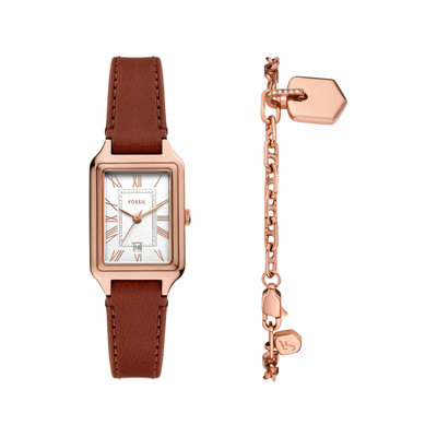 Montre FOSSIL raquel femme bracelet cuir marron