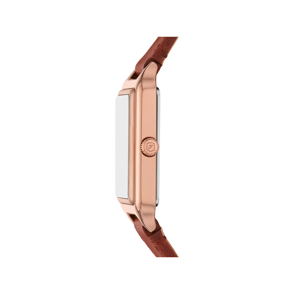 Montre FOSSIL raquel femme bracelet cuir marron - vue 2