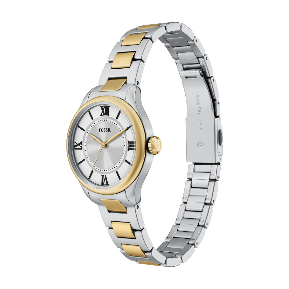 Montre FOSSIL gilmore femme bracelet acier inoxydable bicolore - vue D2