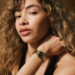 Montre FOSSIL harlow femme bracelet acier inoxydable doré - vue porté 3