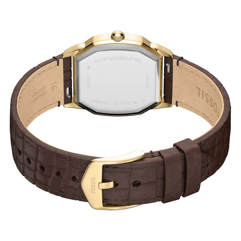 Montre FOSSIL harlow femme bracelet cuir marron - vue 3