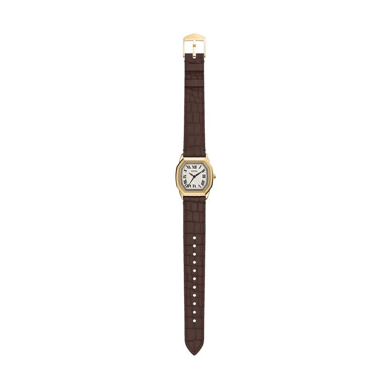 Montre FOSSIL harlow femme bracelet cuir marron - vue D2