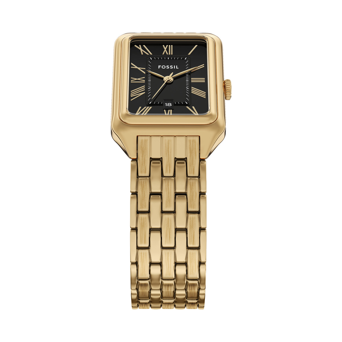 Montre FOSSIL raquel femme bracelet acier inoxydable doré - vue D3