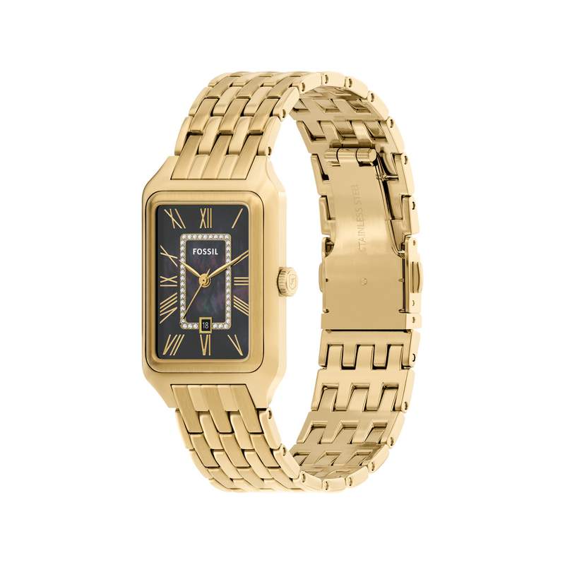 Montre FOSSIL raquel femme bracelet acier inoxydable doré - vue D6