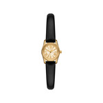 Montre MICHAEL KORS micro lexington femme bracelet cuir noir - vue 1