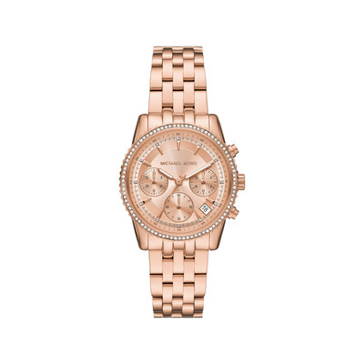 Montre MICHAEL KORS mini bryant femme bracelet acier inoxydable doré rose - vue 1