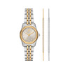 Montre MICHAEL KORS petite lexington femme bracelet acier inoxydable bicolore - vue V1