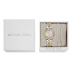 Montre MICHAEL KORS petite lexington femme bracelet acier inoxydable bicolore - vue D2
