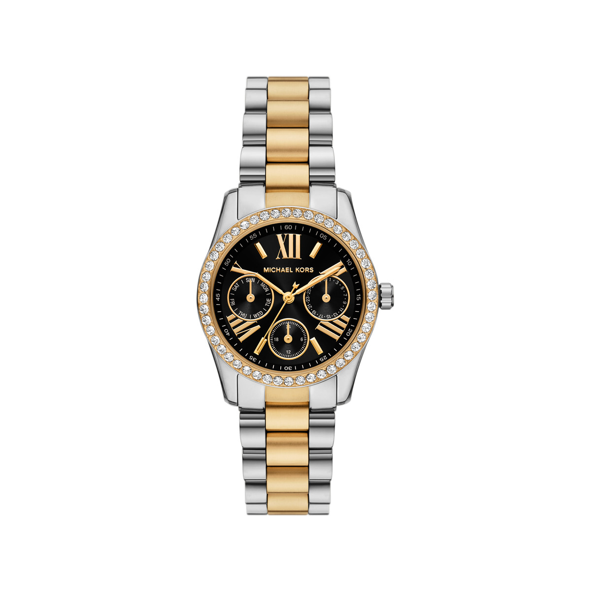 Montre MICHAEL KORS lexington lux femme bracelet acier inoxydable bicolore
