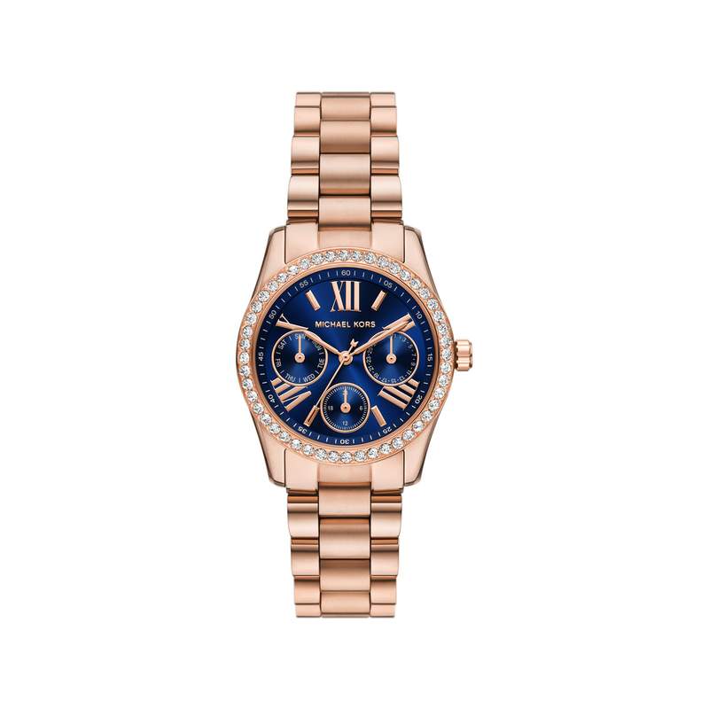 Montre MICHAEL KORS lexington lux femme bracelet acier inoxydable doré rose - vue 1