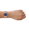 Montre MICHAEL KORS lexington lux femme bracelet acier inoxydable doré rose - vue Vporté 1