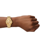 Montre MICHAEL KORS phoebe femme bracelet acier inoxydable doré - vue porté 1