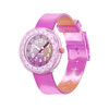 Montre FLIK FLAK FUZE IN PINK enfant cadran rose bracelet silicone rose - vue V1