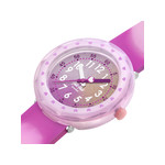 Montre FLIK FLAK FUZE IN PINK enfant cadran rose bracelet silicone rose - vue 2