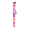 Montre FLIK FLAK FUZE IN PINK enfant cadran rose bracelet silicone rose - vue VD1