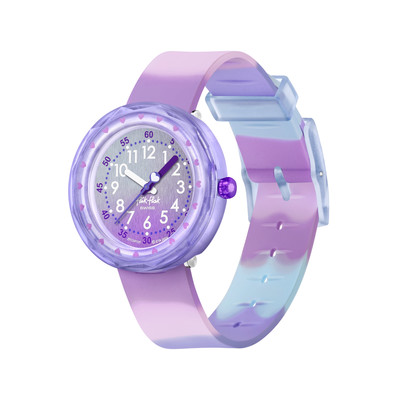Montre FLIK FLAK FUZE IN PURPLE enfant cadran violet bracelet silicone violet