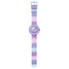 Montre FLIK FLAK FUZE IN PURPLE enfant cadran violet bracelet silicone violet - vue VD1