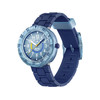 Montre FLIK FLAK BLUEBRICK enfant cadran bleu bracelet silicone bleu - vue V1
