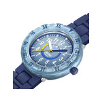 Montre FLIK FLAK BLUEBRICK enfant cadran bleu bracelet silicone bleu - vue 2