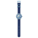 Montre FLIK FLAK BLUEBRICK enfant cadran bleu bracelet silicone bleu - vue D1