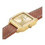 Montre CLUSE GRACIEUSE PETITE Femme cadran doré bracelet cuir marron - vue 2