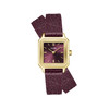 Montre CLUSE GRACIEUSE PETITE Femme cadran rouge bracelet cuir bordeaux - vue V1