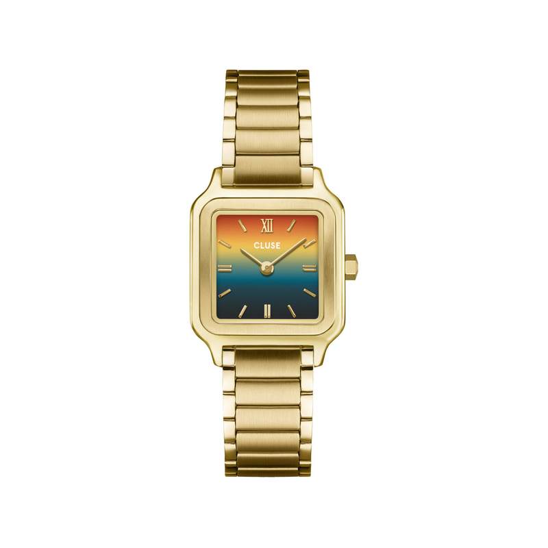 Montre CLUSE GRACIEUSE PETITE Femme cadran multicolore bracelet acier inoxydable doré - vue 1