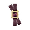 Montre CLUSE GRACIEUSE MINI Femme cadran rouge bracelet acier inoxydable bordeaux - vue V1